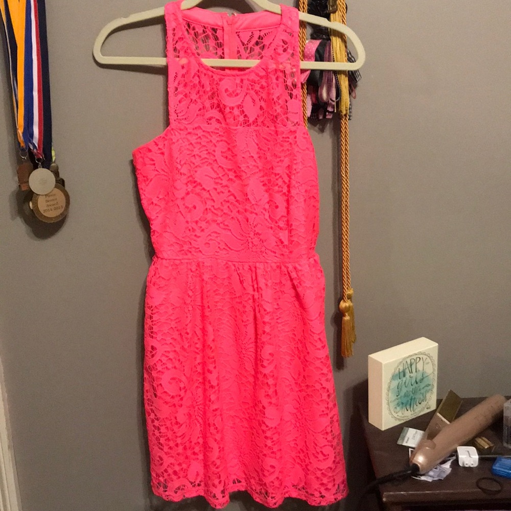 Beautiful pink lace dress